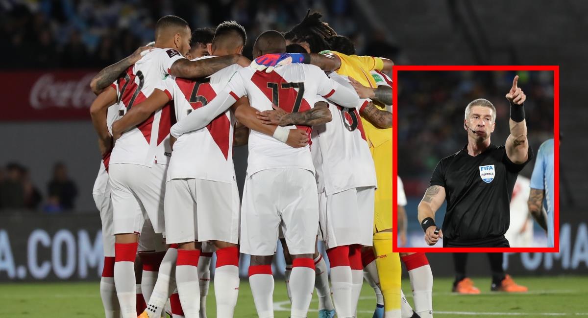 La La Federación Peruana de Fútbol denunció ante la FIFA al árbitro brasilero Anderson Daronco. Foto: EFE