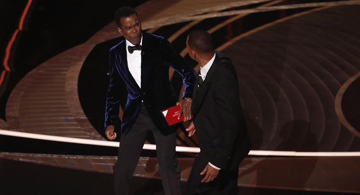 Chris Rock fue abofeteado por Will Smith en plena ceremonia de los Premios Oscar. Foto: EFE