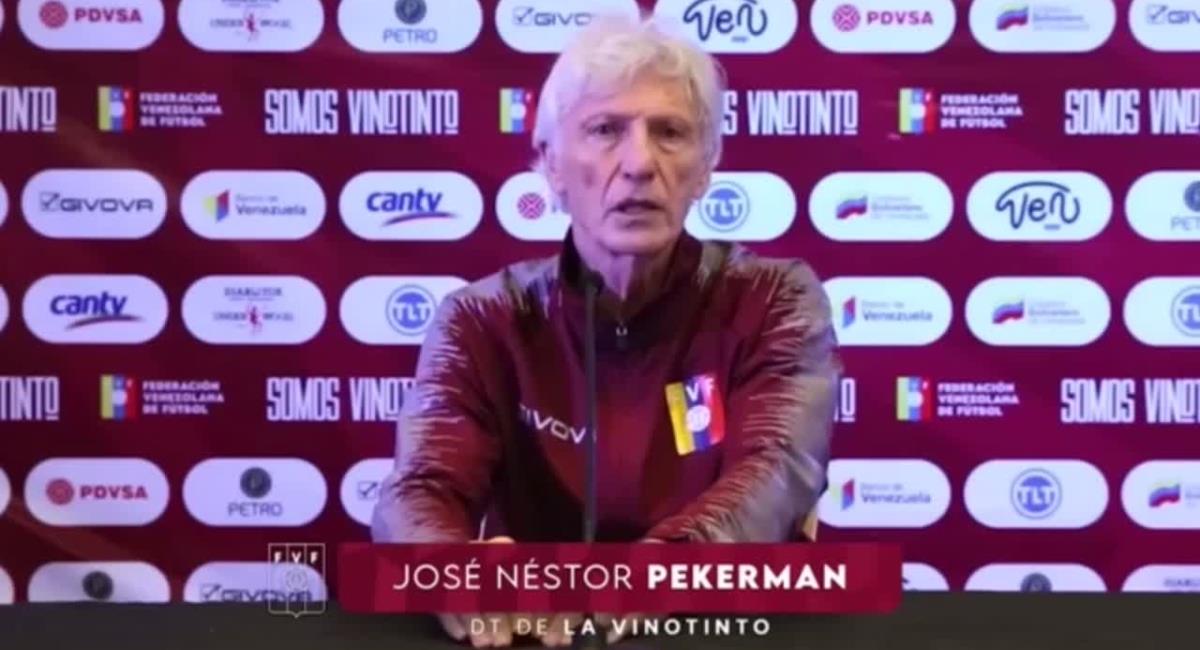 José Néstor Pekerman habló del juego Venezuela vs Colombia. Foto: Captura de pantalla 