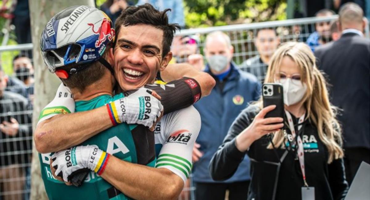 Sergio Higuita campeón de la Vuelta a Cataluña 2022. Foto: Instagram voltacatalunya