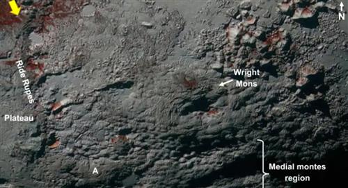 Plutón tiene dos volcanes "masivos" de puro hielo 