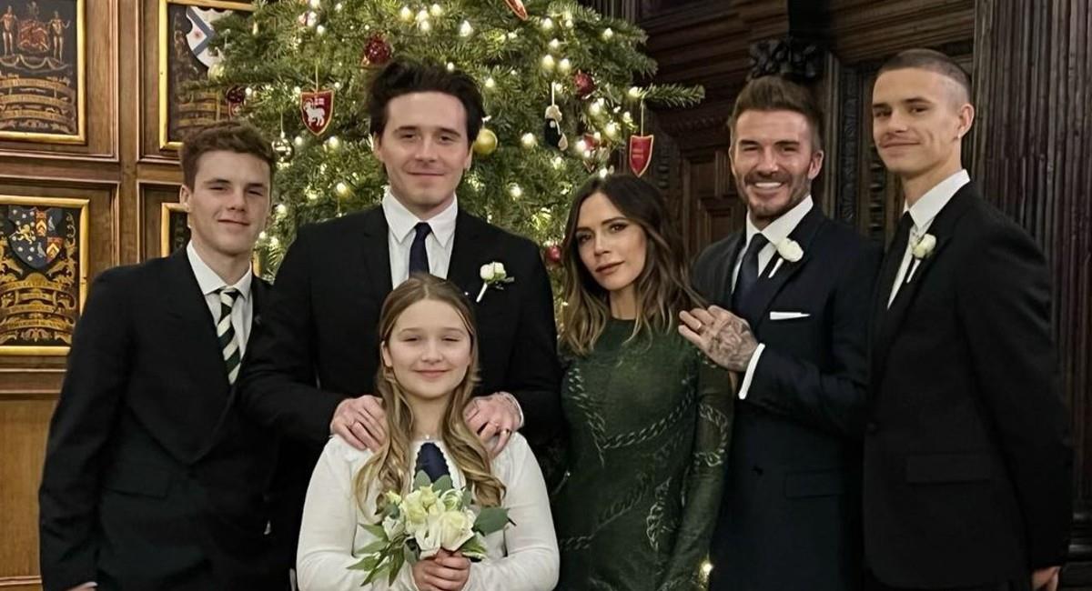 La familia Beckham. Foto: Instagram