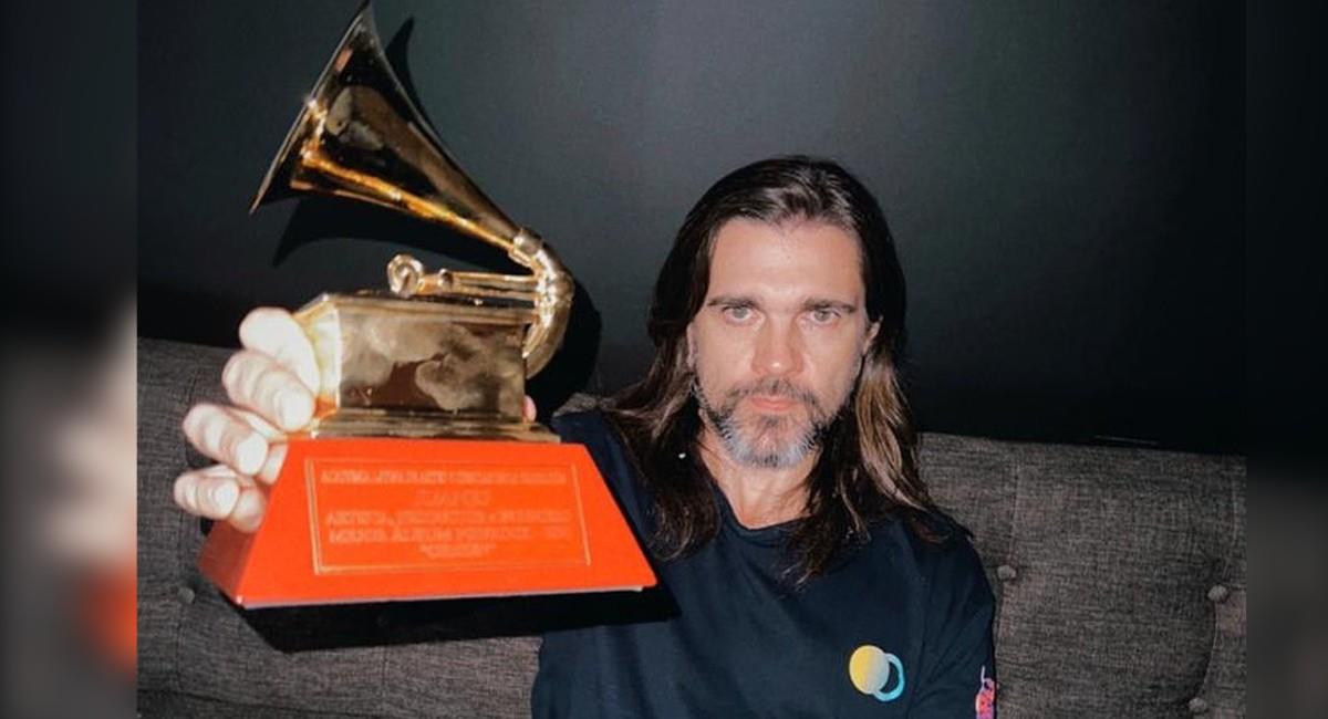 Juanes ganó su tercer Premio Grammy anglo. Foto: Instagram
