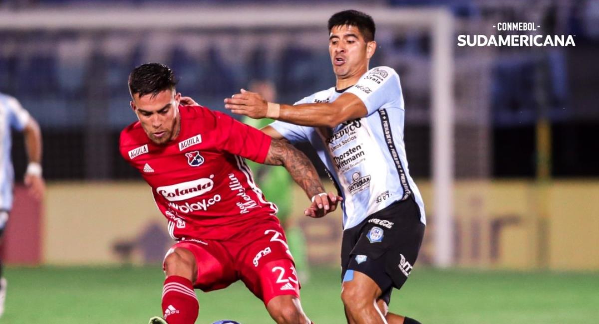 Empate entre Guaireña e Independiente Medellín en la fecha 1 de la Sudamericana. Foto: Twitter @Sudamericana