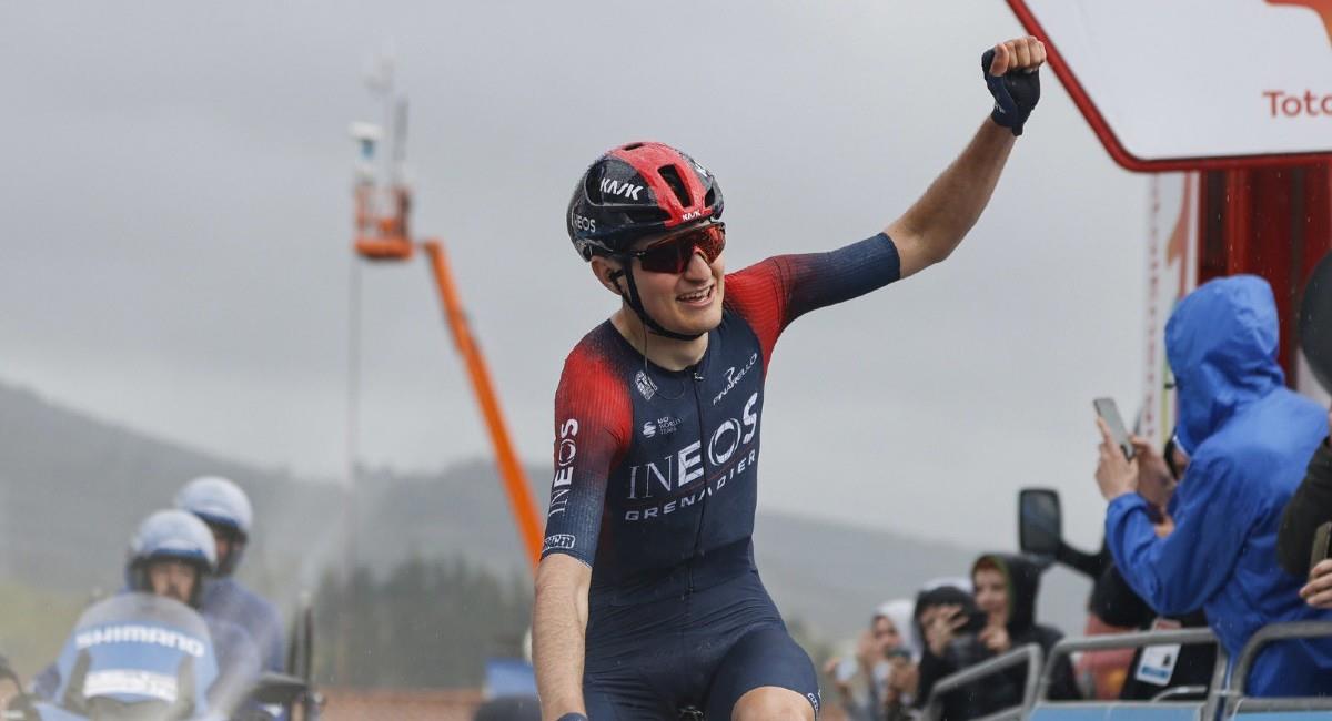 Carlos Rodríguez se llevó la victoria de la etapa 5. Foto: Twitter Itzulia Basque Country