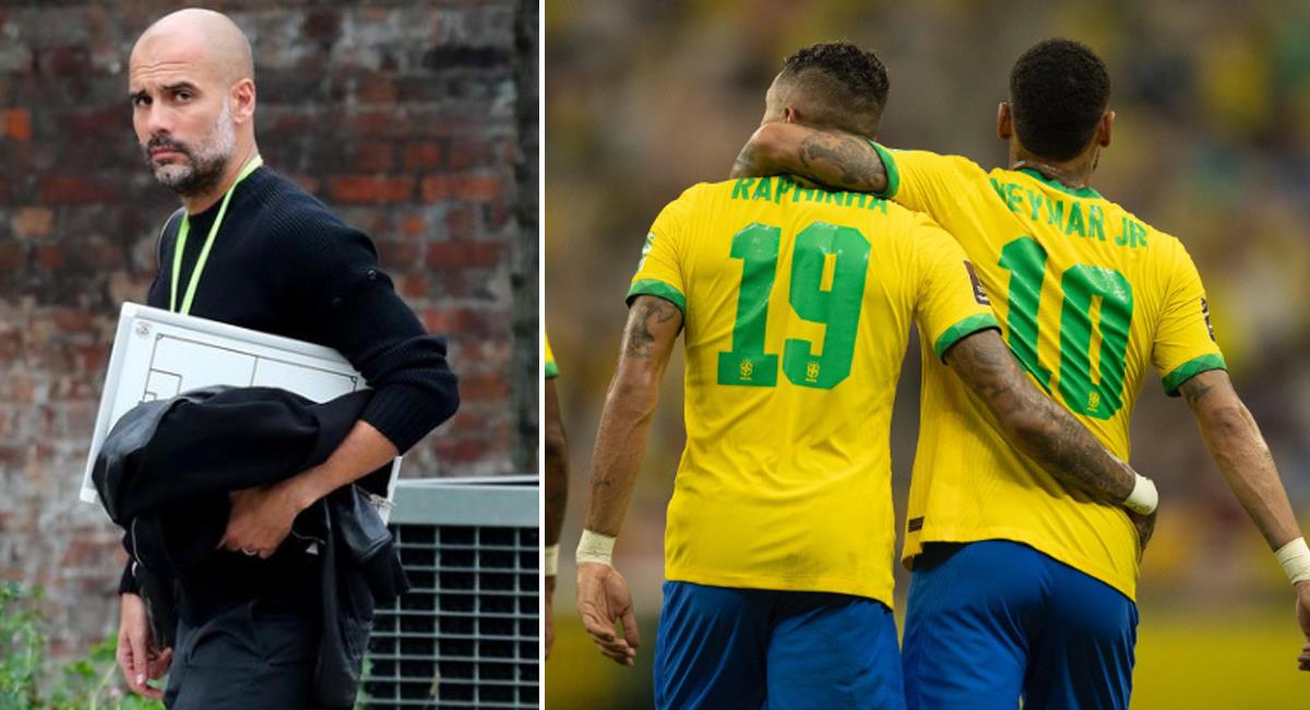 Guardiola y su mensaje ante los rumores por la dirección de la Selección de Brasil. Foto: Instagram Neymar / mrpepguardiola