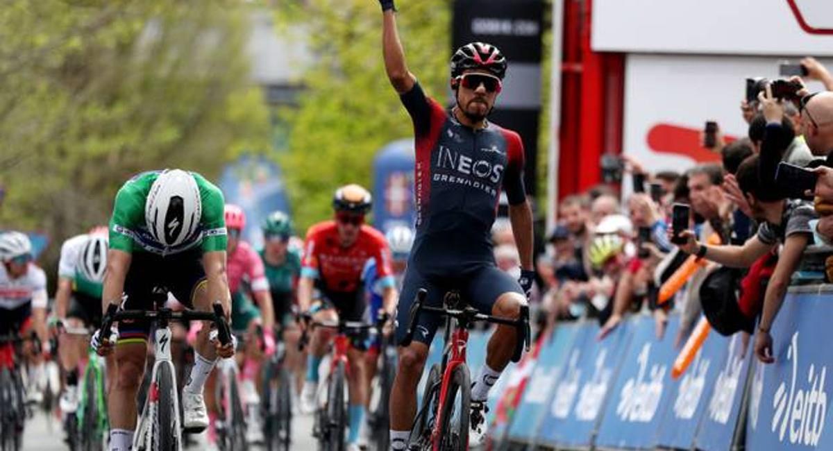 Daniel Felipe Martínez es el nuevo campeón de la Vuelta al País Vasco. Foto: Twitter Itzulia Basque Country
