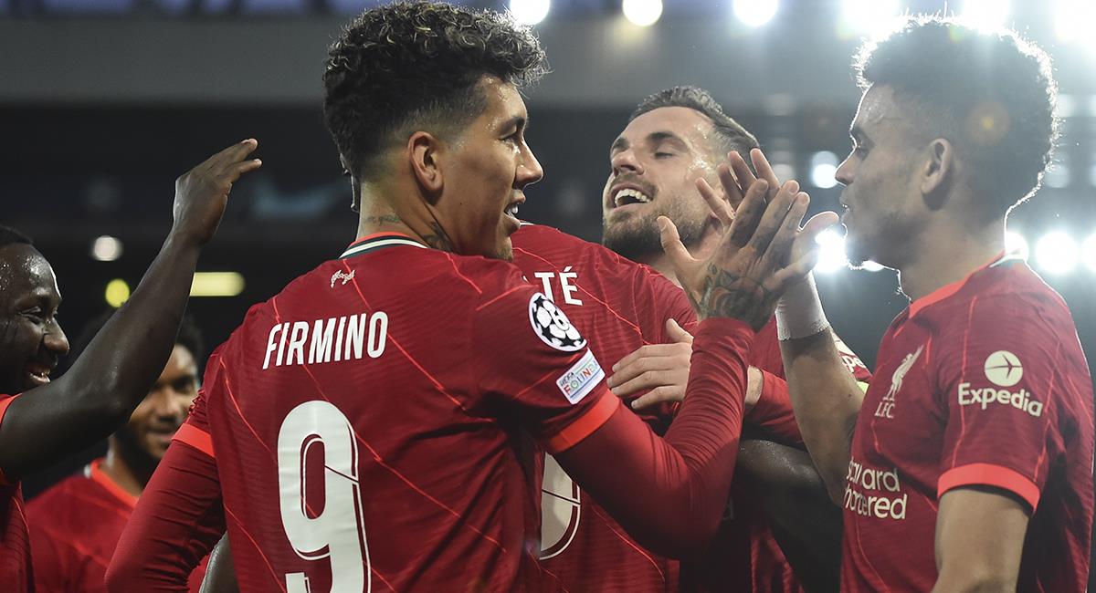Liverpool celebra su paso a semifinales en la Champions League al derrotar a Benfica. Foto: EFE
