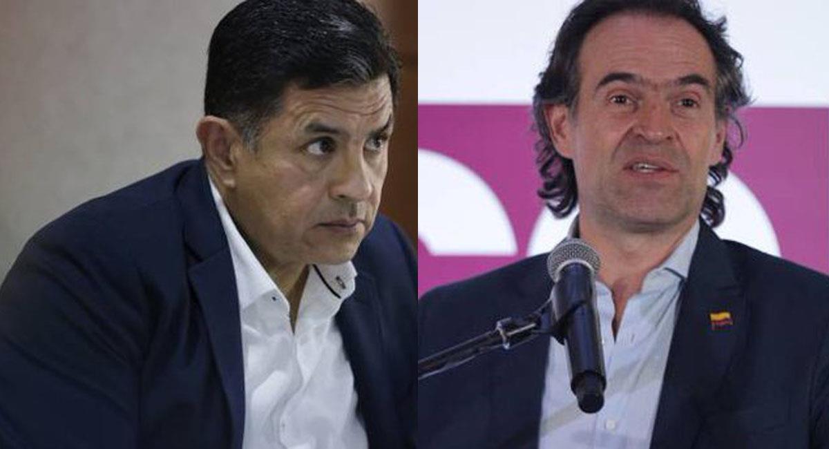 Jorge Iván Ospina y Federico Gutiérrez protagonizan un 'toma y dame' por cuenta de las vallas del candidato. Foto: Twitter @CaracolRadio