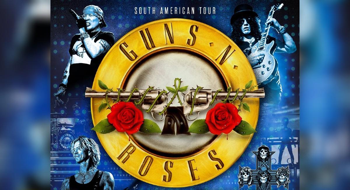 Conoce todos los detalles sobre la boletería para el concierto de Guns N’ Roses en Bogotá. Foto: Instagram