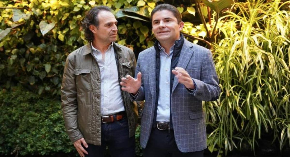 Federico Gutiérrez y Luis Felipe Henao. Foto: Twitter @FicoGutierrez