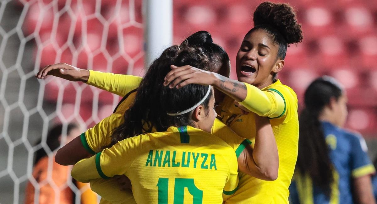 Colombia cayó goleada ante Brasil en el Sudamericano Femenino Sub 20. Foto: Twitter @Conmebol