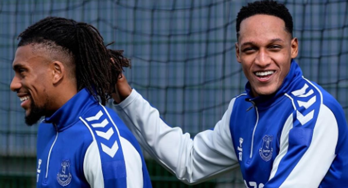 Yerry Mina regresó tras dos meses por fuera del Everton. Foto: Instagram Everton