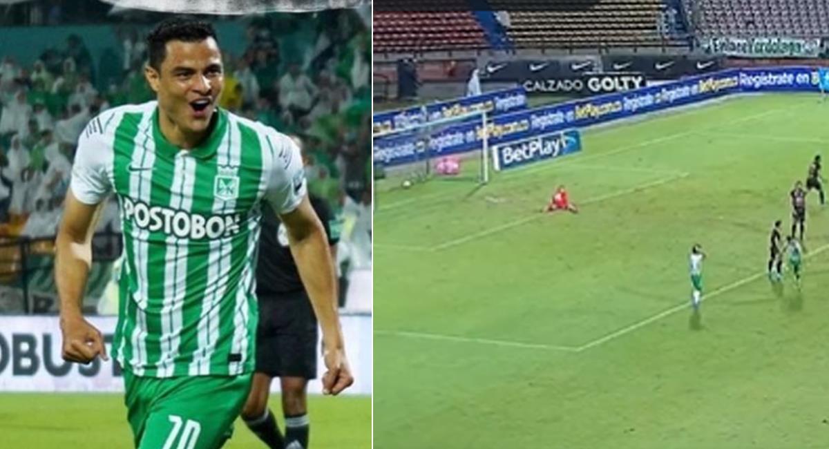 Giovanny Moreno marcó su primer gol con Nacional a su regreso tras 12 años. Foto: Instagram Giovanny Moreno /Twitter: Win Sports