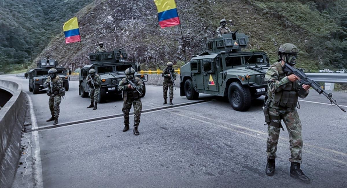 Conflicto armado en Colombia. Foto: Twitter @Ejercito_col