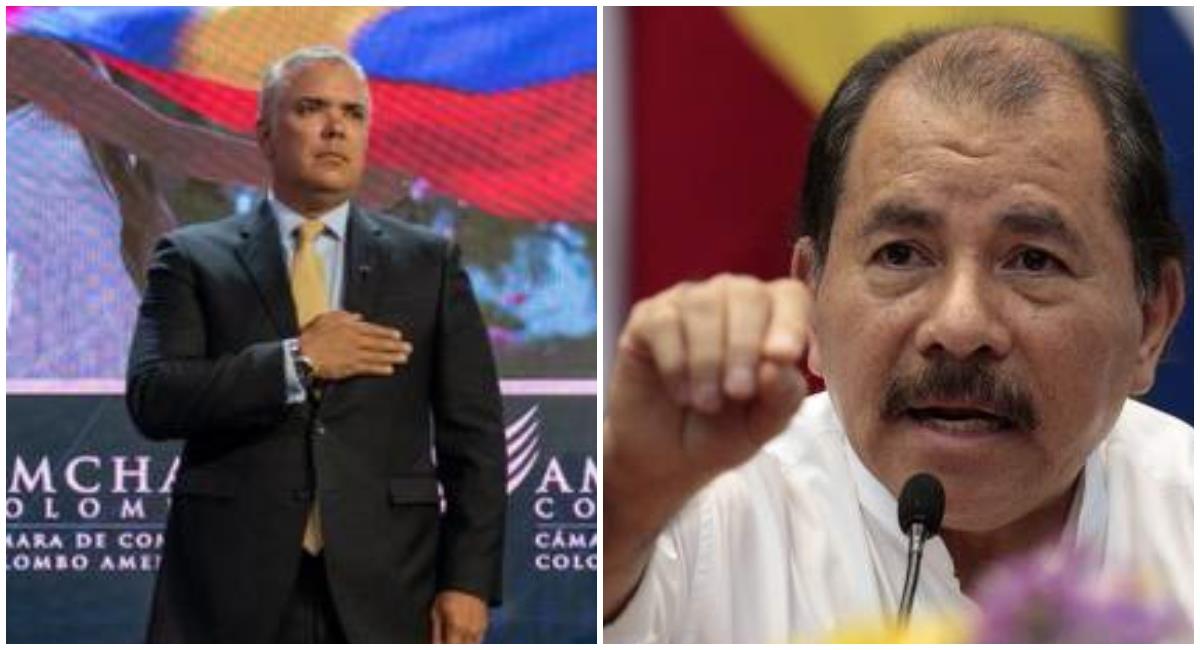 Daniel Ortega arremete contra Iván Duque. Foto: @IvanDuque y Agencia EFE