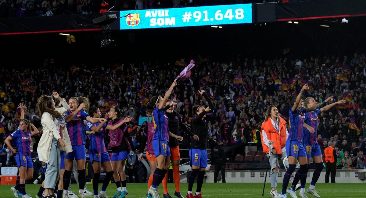 El Barcelona batió el récord de asistencia en un partido femenino. Foto: EFE
