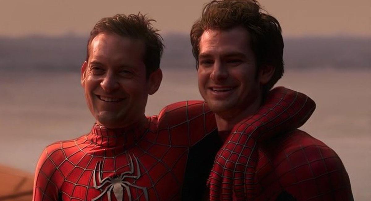 Tobey Maguire y Andrew Garfield fueron las grandes sorpresas de "Spider-Man: No Way Home". Foto: Twitter @SpiderManMovie