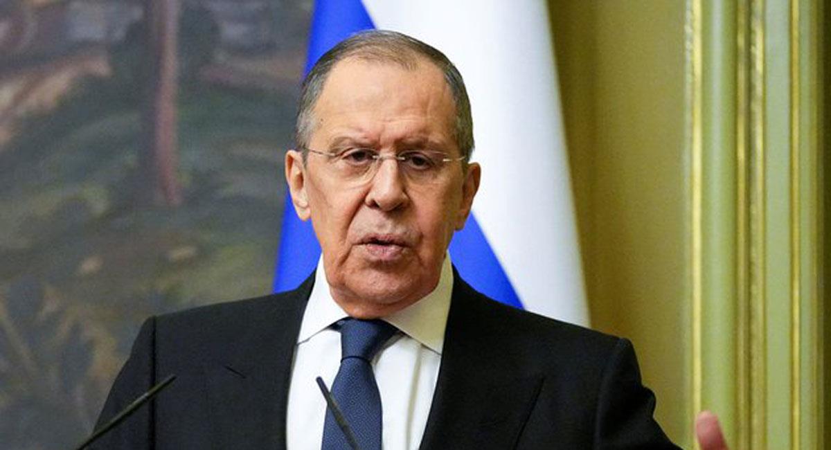 Sergei Lavrov, canciller ruso, asegura que la posibilidad de una guerra nuclear es latente. Foto: Twitter @Reuters