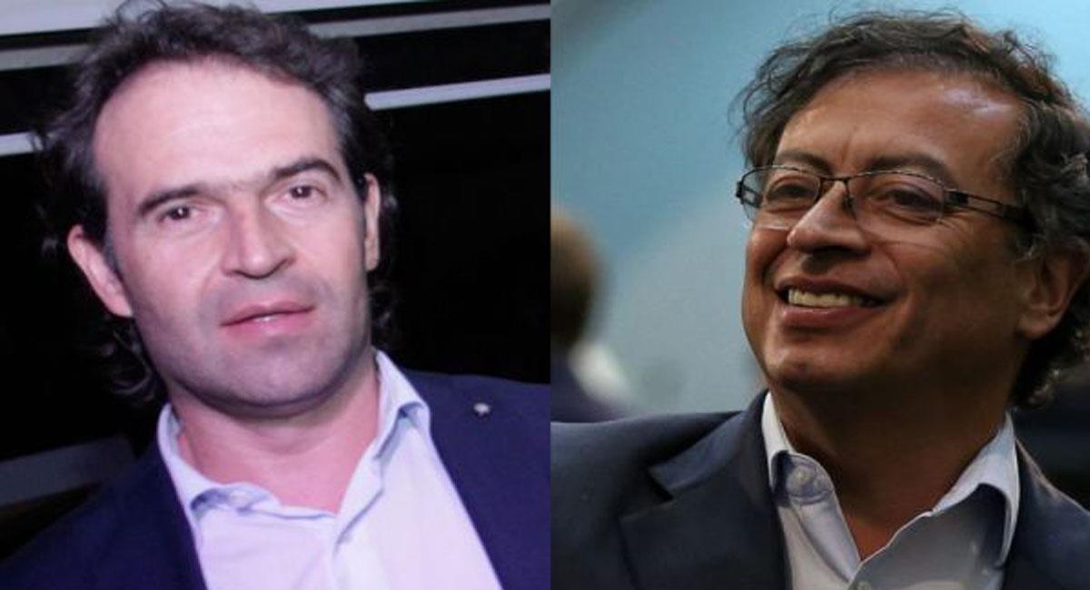 Federico Gutiérrez y Gustavo Petro se disputan las preferencias presidenciales de los colombianos. Foto: Twitter @makopp5