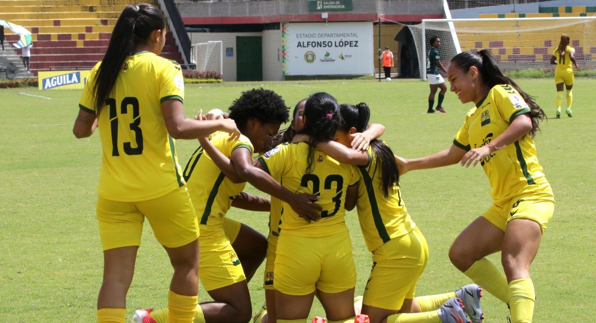 Bucaramanga venció al Cali en la fecha 15 de la Liga Femenina BetPlay. Foto: Dimayor