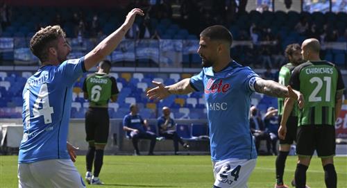 Ospina regresó al arco en la goleada del Napoli al Sassuolo