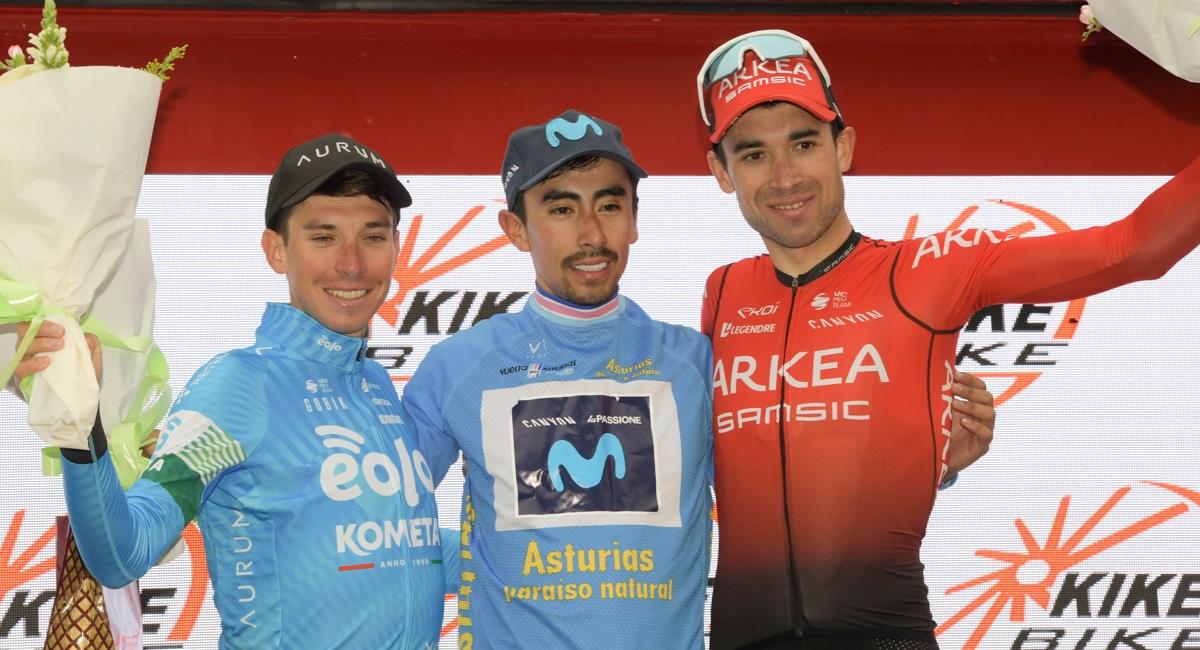 Iván Ramiro Sosa se coronó campeón en la Vuelta a Asturias. Foto: EFE