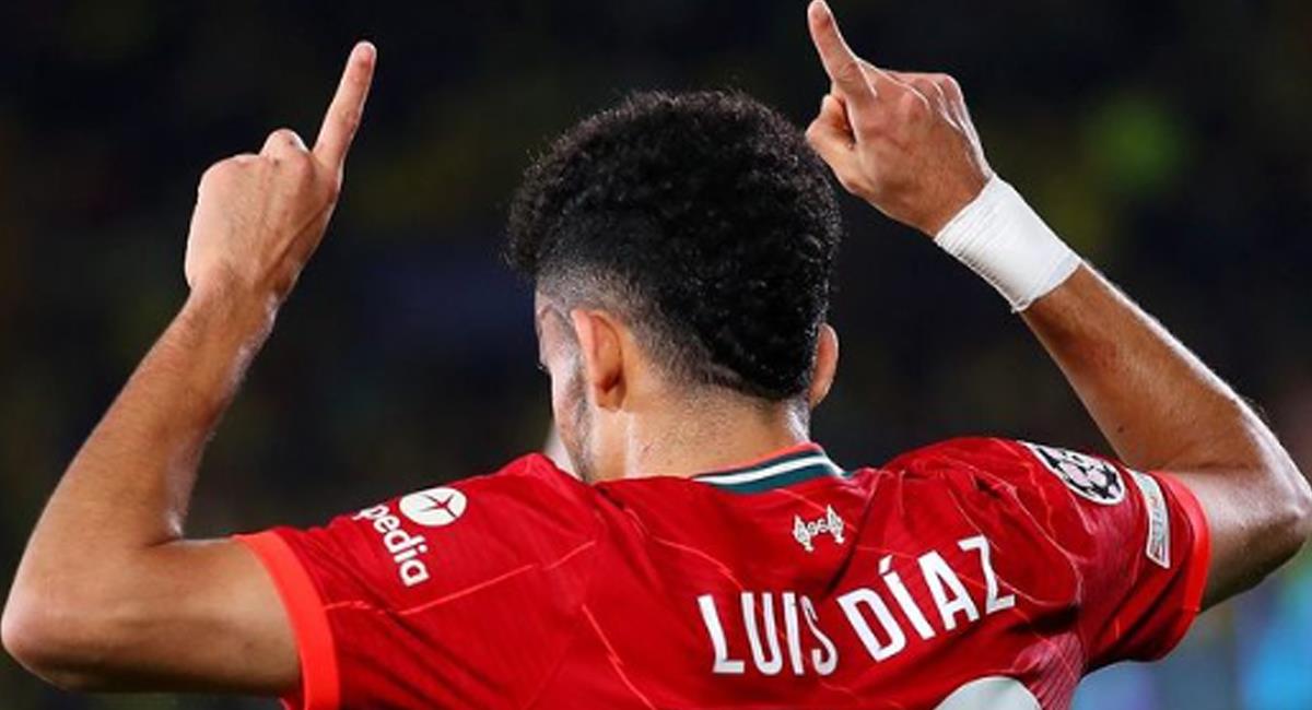 Luis Díaz por el Liverpool fue nominado como mejor jugador de la semana de la Champions League. Foto: Instagram Liverpool