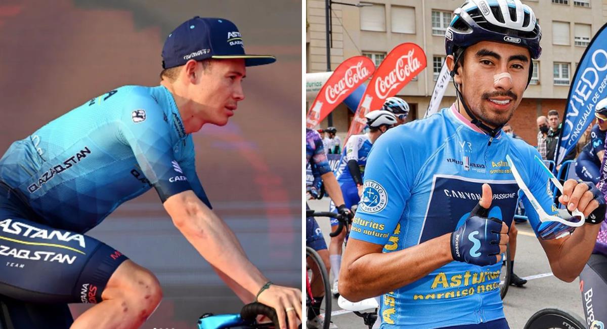 Ciclistas colombianos en el Giro de Italia 2022. Foto: Instagram Miguel Ángel López /  ivansosafrance