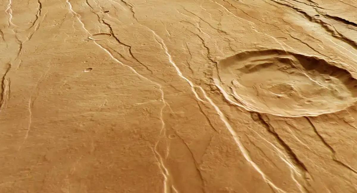 Los detalles del relieve, no se trataban de "garras". Se trata de formaciones geológicas de Marte. Foto: Twitter @ESA