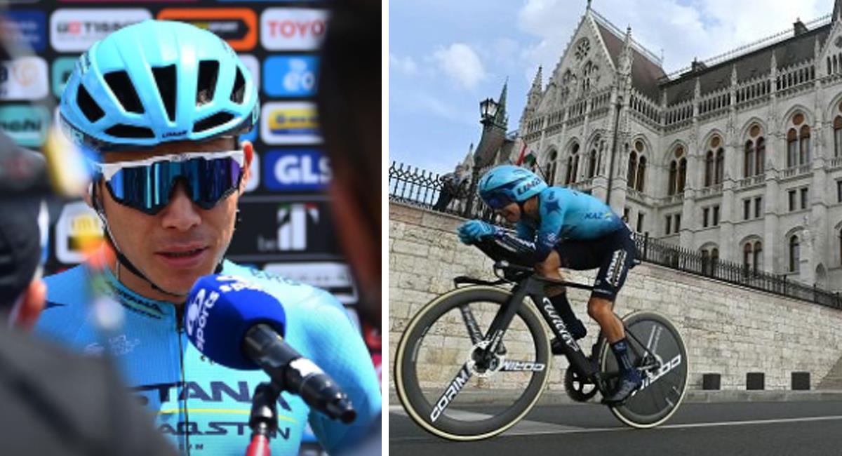 Miguel Ángel López dijo adiós al Giro de Italia tras confirmarse una lesión en la cadera este martes. Foto: Instagram Astana Team / Miguel Ángel López
