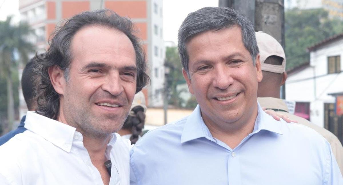 Rodrigo Lara y Federico Gutiérrez. Foto: Twitter @Rodrigo_LaraS