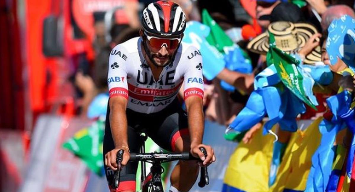 Fernando Gaviria fue sancionado por los jueces en la etapa 6 del Giro de Italia. Foto: Instagram Fernando Gaviria
