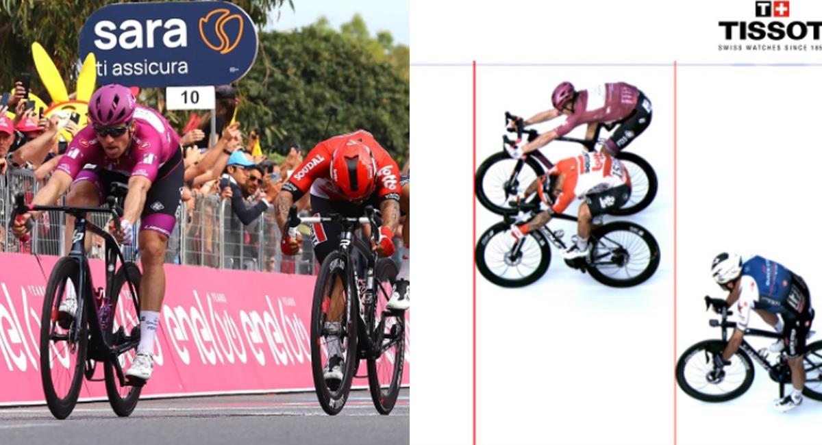 La etapa 6 del Giro de Italia se la llevó el francés Arnaud Demare. Foto: Twitter Giro de Italia / @ArnaudDemare