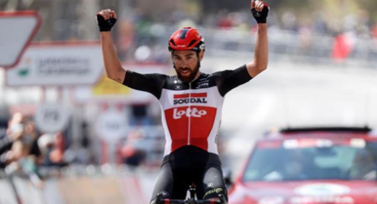 Thomas De Gendt del equipo Lotto-Soudal se quedó con la etapa 8 del Giro de Italia. Foto: Instagram degendtthomas