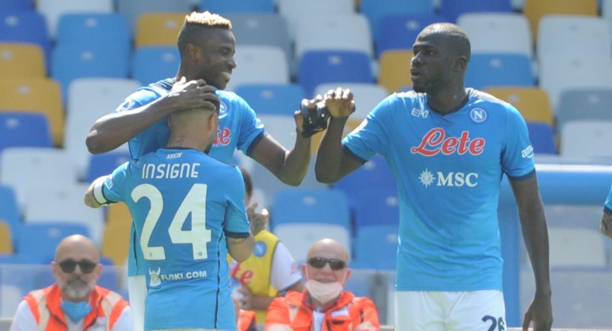 Napoli goleó al Gonea en la penúltima jornada de la Serie A. Foto: EFE