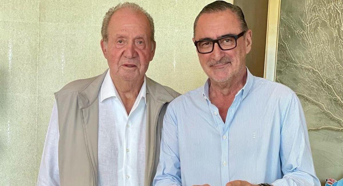 Juan Carlos I y Carlos Herrera. Foto: Instagram