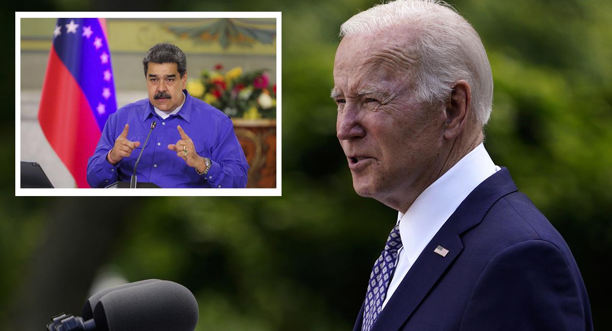 Joe Biden y Nicolás Maduro. Foto: EFE EFE/EPA/WILL OLIVER / Twitter: @NicolasMaduro