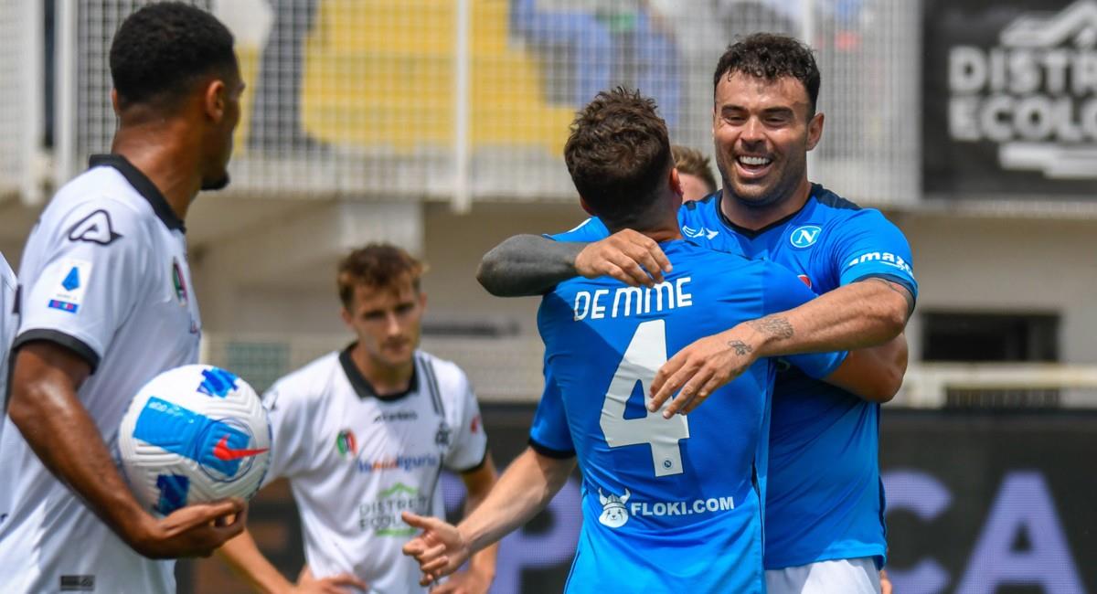 Napoli goleó a Spezia en la última jornada de la Serie A. Foto: EFE
