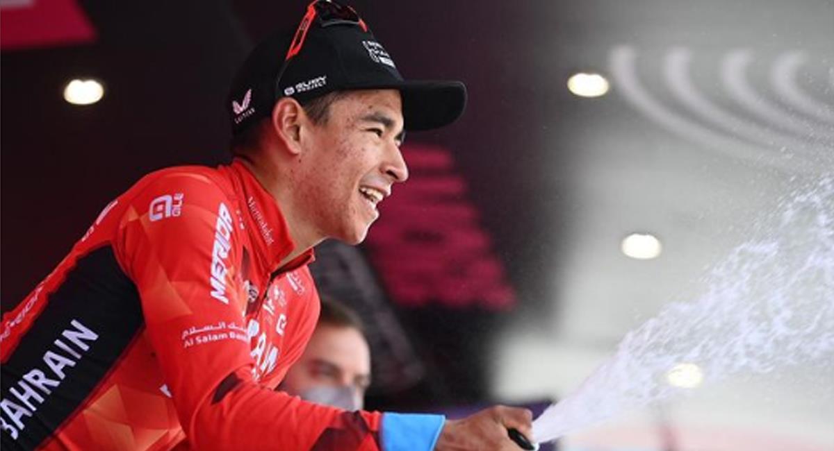 Santiago Buitrago ganador de la etapa 17 del Giro de Italia 2022. Foto: Instagram Giro de Italia