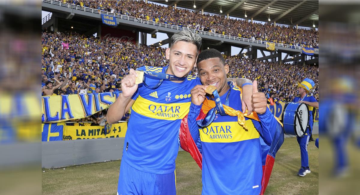 El colombiano Freank Fabra obtuvo nuevo título con el Boca. Foto: Twitter @BocaJrsOficial