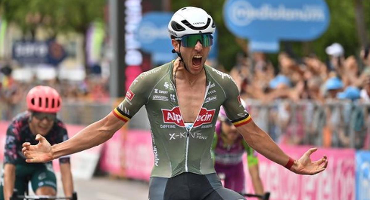 Dries De Bondt gana la etapa 18 del Giro de Italia 2022. Foto: Instagram Giro de Italia