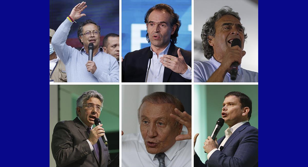 Candidatos presidenciales. Foto: EFE EFE/ Mauricio Dueñas Castañeda