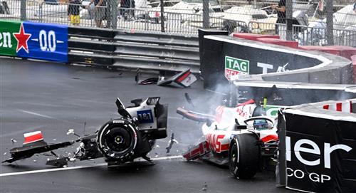 Mick Schumacher protagonizó un escalofriante accidente en el GP de Mónaco