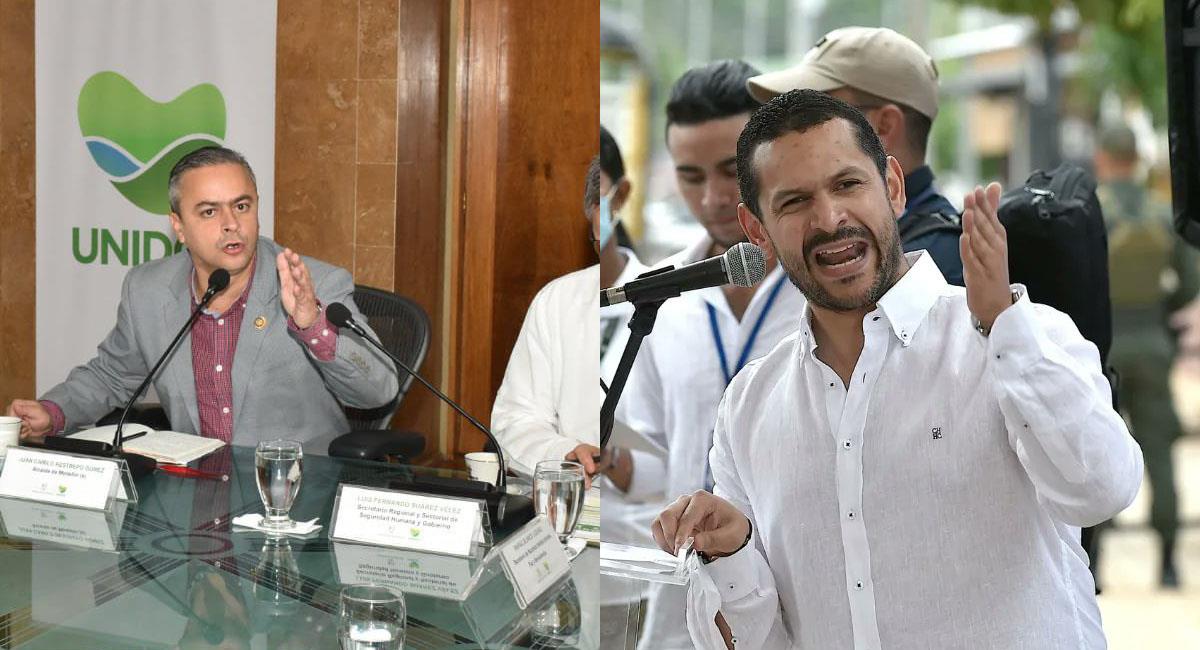 Juan Camilo Restrepo y Daniel Palacios fueron demandados por desacatar una determinación judicial. Foto: Twitter @Juancamilorpog / @Interpolitico