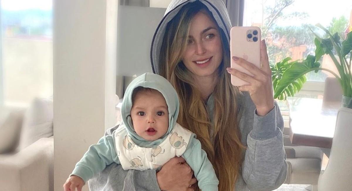 Cristina Hurtado y su bebé Mateo. Foto: Instagram @crisshurtado