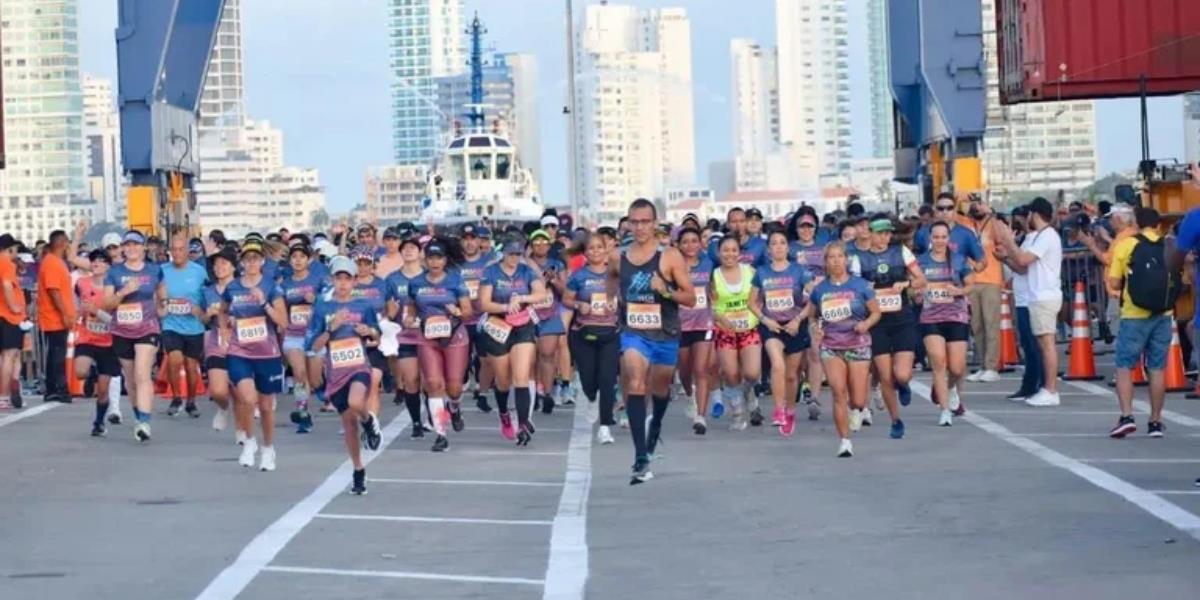 Muere atleta caucano en plena competencia de la Media Maratón del Mar en Cartagena. Foto: Twitter