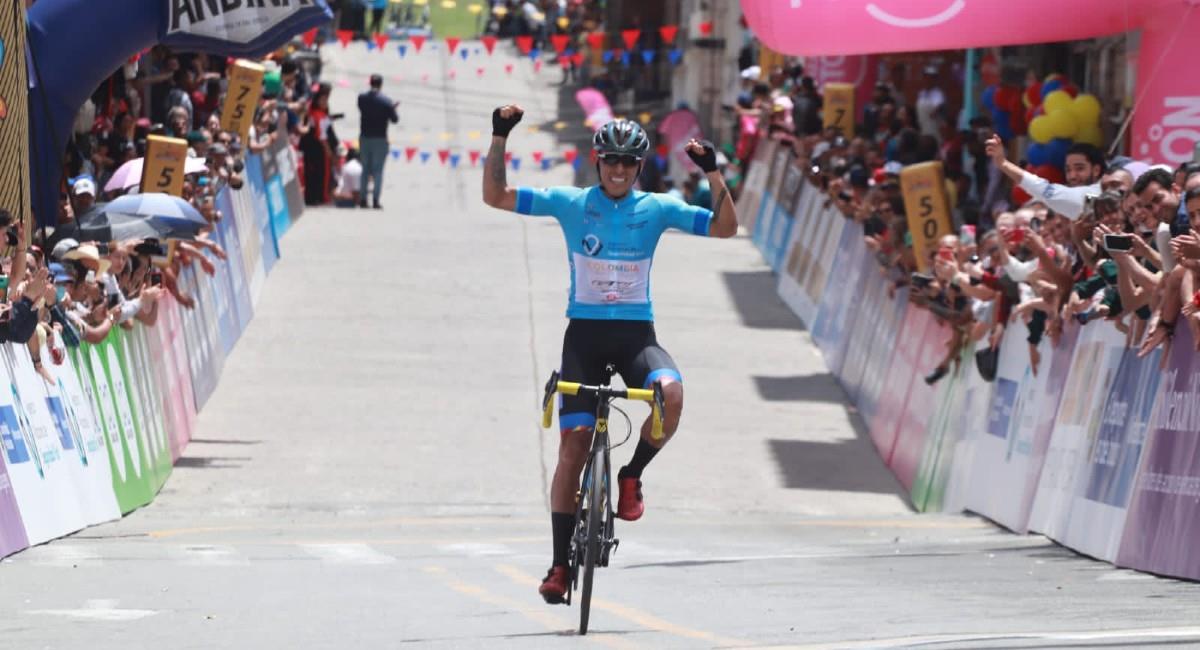 Carlos Quiroz se llevó la victoria de la etapa 4 de la Vuelta Colombia. Foto: Twitter Vuelta a Colombia
