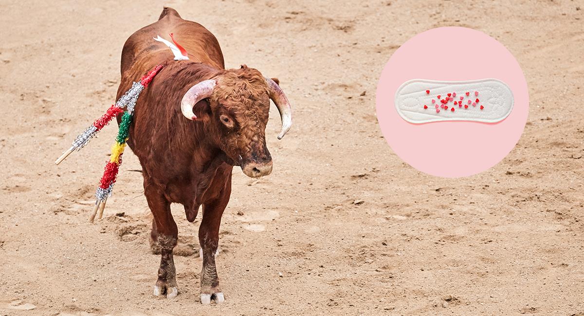 “Las mujeres sangran más que los toros”: hombre compara menstruación con heridas de toros. Foto: Shutterstock
