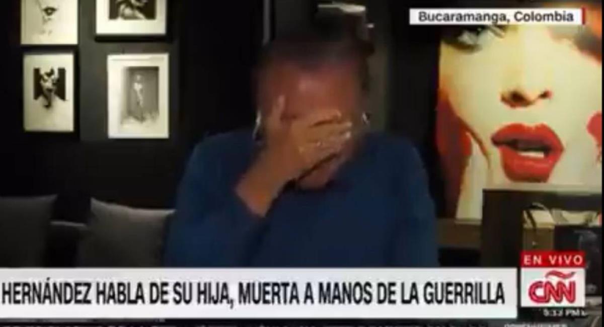 Rodolfo Hernández rompe en llanto al recordar a su hija secuestrada. Foto: Captura de pantalla